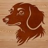 Adorable Canine Close-Up A digital design featuring a close-up of a Dachshund's face.