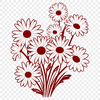Vibrant Daisy Clip Art Design An editable digital daisy design suitable for use in various graphic programs including Procreate and Illustrator.