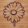 Classic Flower Design SVG An isolated vector graphic representation of a classic daisy bloom in full color.