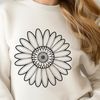 A simple vector illustration of a daisy flower.
