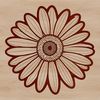 Single Daisy Bloom Clip Art A high-quality SVG graphic of a single daisy bloom with clean lines and detailed petals.