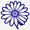 Beautiful Daisy Flower Illustration A close-up illustration of a daisy flower with white petals and a yellow center, suitable for vector design.