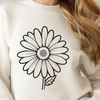 Daisy Flower Clip Art Vector A high-quality vector image of a daisy flower, suitable for various digital designs.