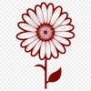 Beautiful White Daisy with Bright Yellow Center A high-quality, scalable SVG image of a white daisy with bright yellow center.