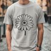 Beautiful Daisy Graphics A detailed illustration of a daisy flower with white petals and yellow center.