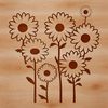 Free Dainty Daisy Clip Art for Digital Design A simple illustration of a daisy flower, suitable for vector art and cutting machine designs.