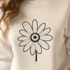 Simple Daffodil Style Illustration A stylized illustration of a daisy flower, suitable for vector art designs.
