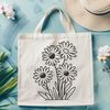 Beautiful White Daisies in Vector Format A white and yellow daisy flower with detailed petals, suitable for vector art design.