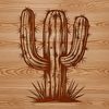 Beautiful Spine Cactus Vector Art A detailed illustration of a desert plant with sharp spines, suitable for gardening projects.