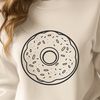 Delicious SVG Donut Design A colorful illustration of a donut, suitable for crafting or design projects.