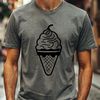 A Sweet Summer Treat A vector graphic representation of a dessert, featuring a frozen treat on a stick.