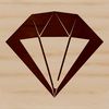 Pointed Corner Precision Icon A geometric shape with sharp edges and pointed corners, a classic symbol of luxury and precision.