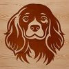 Beautiful Canine Clip Art Illustration Illustrative vector art of a cocker spaniel's head, suitable for digital design.