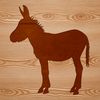 Standing Donkey Illustration Free Download A high-quality vector illustration of a standing donkey in silhouette form.