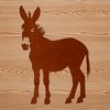 Donkey Silhouette with Crisp Lines An SVG image of a donkey, designed with crisp lines and scalable detail.