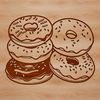 Donut illustration in vector format
