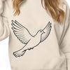 Nature-Inspired Dove Design A detailed, hand-drawn design of a bird inspired by nature, suitable for various digital applications.