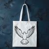 Symbolic Dove Illustration A stylized illustration of a dove, often associated with peaceful symbolism in various cultures and faiths.