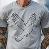 Free Vector Bird Silhouette Design A stylized illustration of a white dove in flight, suitable for religious or inspirational designs.