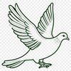 Free Vector Dove Illustration for Cutting Machines A high-quality digital representation of a Dove, optimized for cutting machines like Cricut and laser cutters.