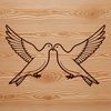 A realistic illustration of a white dove in flight, suitable for vector graphics and design projects.