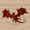 Illustrative dragon design in vector format