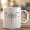 Vibrant Dragonfly in Flight SVG Design A colorful dragonfly in flight, designed as a scalable vector graphic.