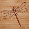 Iridescent Wings Beauty A detailed illustration of an insect with iridescent wings.