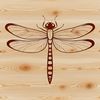 A colorful illustration of a dragonfly with iridescent wings, suitable for vector design projects.