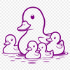Friendly Duck Illustration A simple illustration of a duck, suitable for use in family-friendly projects and designs.