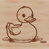 A digital illustration of a bird in the shape of a duck, suitable for use as vector art or clip art.
