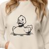 Realistic Duck Graphic An SVG graphic featuring a realistic duck design suitable for various applications.