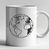 Planetary Globe Illustration A high-resolution vector illustration of the planet Earth.