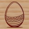 A colorful digital Easter egg design created in vector format for various cutting machines like Cricut.