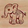 Vector Illustration Elephant Illustrative elephant graphic created as a vector image.