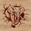 Vector Elephant Illustration Free Download A simple outline illustration of an African elephant in a vector format.