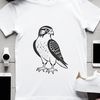 Falcon Illustration SVG Download A high-quality digital illustration of a falcon in vector format.