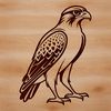 Free Falcon SVG Download for Commercial Use A detailed vector illustration of a falcon in flight, suitable for commercial or personal use.