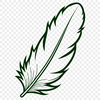 Beautiful Vector Feather Design A delicate illustration of a feather in vector format, suitable for digital and craft applications.