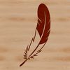 A high-quality illustration of a single white feather with intricate details, suitable for digital design and commercial use.