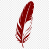 Free SVG Stylized Feather Icon An SVG graphic design element featuring a stylized feather motif.