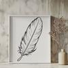 Free Vector Feather Image Download A detailed vector illustration of a single feather.