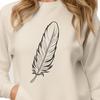 Detailed Feather Graphic SVG High-quality design element featuring a detailed feather graphic in SVG.