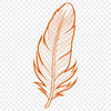 Simple Vector Feather Graphic A simple feather graphic created as a vector design in SVG format.