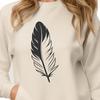 Beautiful Bird Feather Design An SVG representation of a single bird's feather with clean lines and simple design.