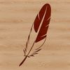 A high-quality digital vector feather illustration in SVG format.