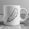 Simple SVG Feather Graphic A simple vector illustration of a feather in various formats, including SVG and PDF.