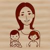Female Figure Vector Design Female figure illustration in a simple design style suitable for crafting and DIY projects.