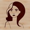 Feminine Illustration A vector illustration of a female figure, suitable for various uses such as clip art or design templates.