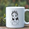 Lovely Princess Clip Art Vector Illustrated princess figure in vector format.